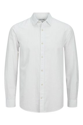 پیراهن سفید مردانه Relaxed Jack & Jones - کد 896907253