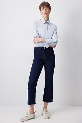 شلوار حجاب سرمه ای زنانه پنبه پلی استر Touche Prive - کد 896915256