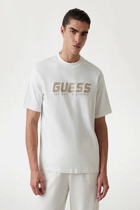 تیشرت نباتی مردانه رگولار Guess - کد 889476416