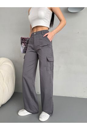 شلوار طوسی زنانه بافتنی alanora - کد 849004074