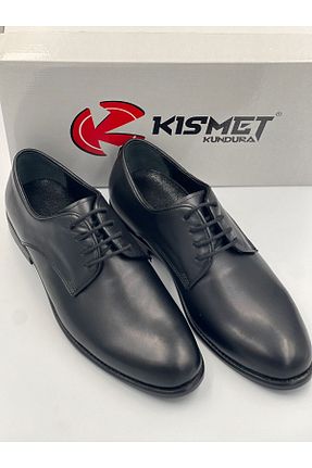کفش آکسفورد مشکی مردانه چرم خالص kismet kundura - کد 896917678