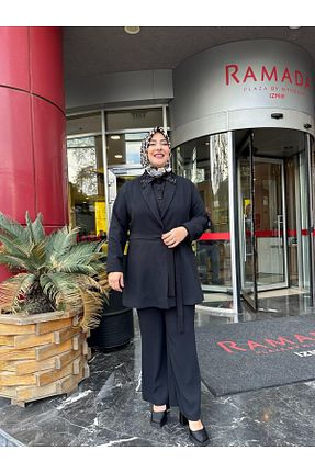ست بالاتنه و پائین تنه مشکی زنانه پنبه ای Emsale - کد 896916859