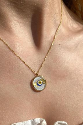 گردنبند نقره طلائی زنانه 925 عیار Spossy Silver Jewelry - کد 896922716