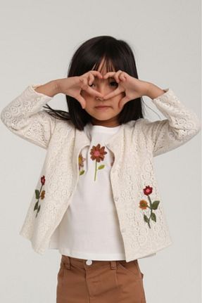 ست بالاتنه و پائین تنه بژ بچه گانه بافتنی xo kids moda - کد 900754836