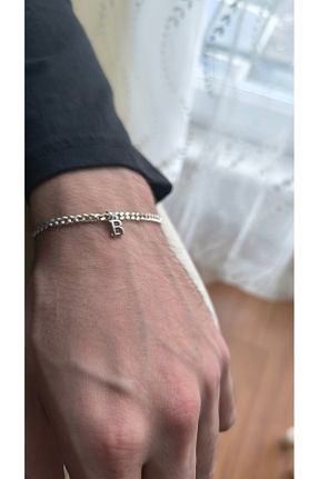 دستبند نقره سفید مردانه 925 عیار anadolusilver - کد 881903365