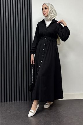 لباس حجاب مشکی زنانه Relaxed Tesettür Diyarı - کد 896943512