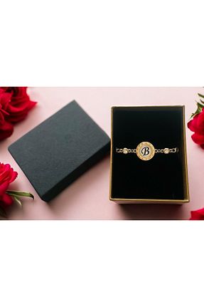 دستبند جواهر طلائی زنانه زیرکن İthal - کد 896989956