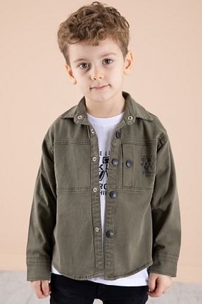 پیراهن خاکی بچه گانه رگولار Cansın Mini - کد 897844205