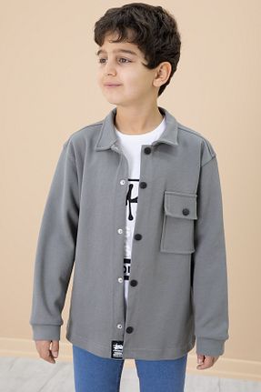 پیراهن طوسی بچه گانه رگولار Cansın Mini - کد 897844386
