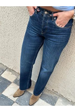 شلوار سرمه ای زنانه پنبه ای Seda Aslan Butik - کد 776487311