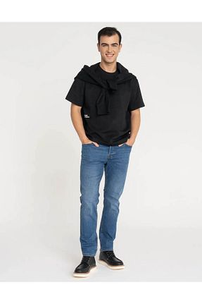 شلوار جین آبی مردانه پاچه گشاد Jack & Jones - کد 750555699