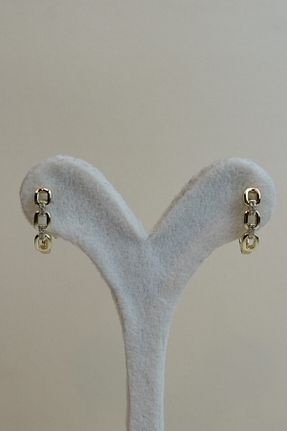 گوشواره استیل (فولاد) زرد زنانه استیل ضد زنگ ayışığı - کد 897009387