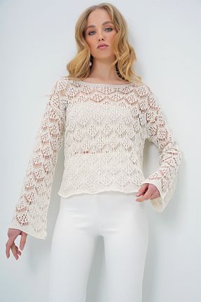 بلوز نباتی زنانه ساده Trend Alaçatı Stili - کد 896524351