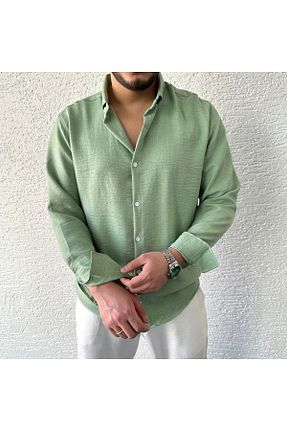 پیراهن سبز مردانه اسلیم tetramoda - کد 897025258
