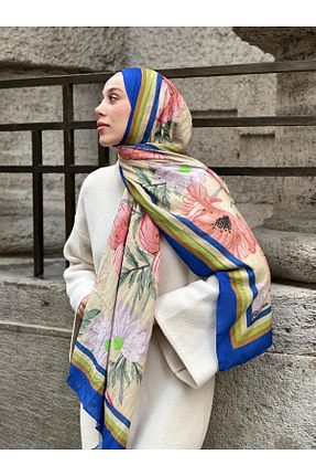 شال سرمه ای زنانه Modakaşmir - کد 897011785