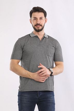 تیشرت طوسی مردانه رگولار HEDEFNUR TEKSTİL - کد 897028912