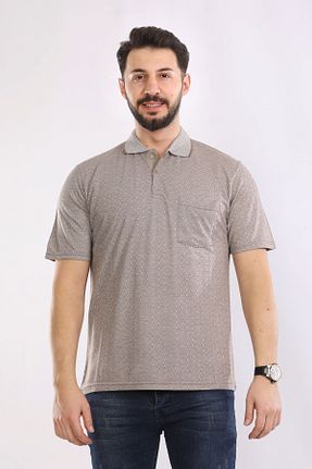 تیشرت بژ مردانه رگولار HEDEFNUR TEKSTİL - کد 897026129