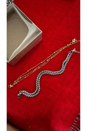 دستبند استیل (فولاد) زنانه استیل ضد زنگ derokas - کد 897032250