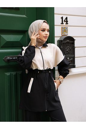 ست گرمکن حجاب مشکی زنانه رگولار Wovi Moda - کد 856897177