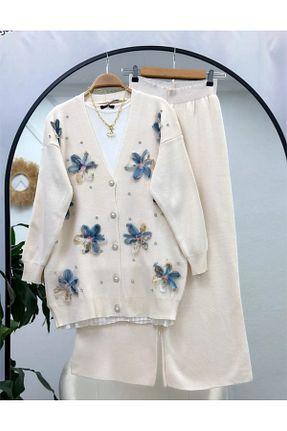 ست بالاتنه و پائین تنه حجاب بژ زنانه رگولار YEDİLALE - کد 878962465