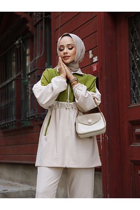 ست گرمکن حجاب بژ زنانه رگولار Wovi Moda - کد 856897722