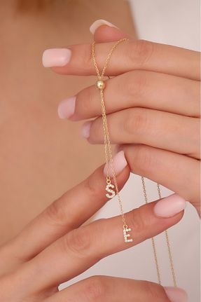 گردنبند نقره طلائی زنانه 925 عیار VAOOV - کد 897064015