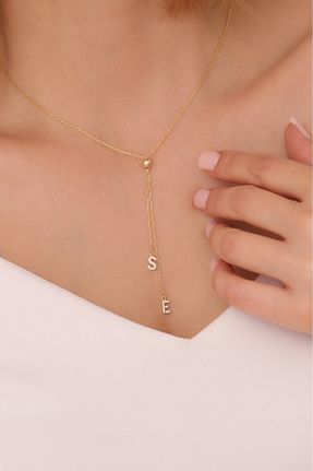 گردنبند نقره طلائی زنانه 925 عیار VAOOV - کد 897064015