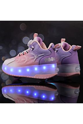 کفش اسنیکر صورتی بچه گانه Led Işıklı Dnz - کد 897080612