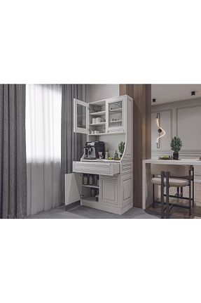 کابینت های آماده آشپزخانه سفید MDF ALTINAHŞAP - کد 897908000