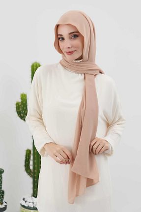 شال قهوه ای زنانه شیفون Aisha