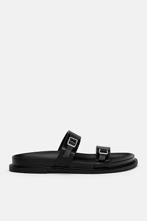 دمپائی مشکی زنانه پلی اورتان Pull & Bear - کد 897154413