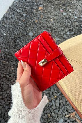 کیف پول قرمز زنانه سایز متوسط Yuka Atelier - کد 897165661