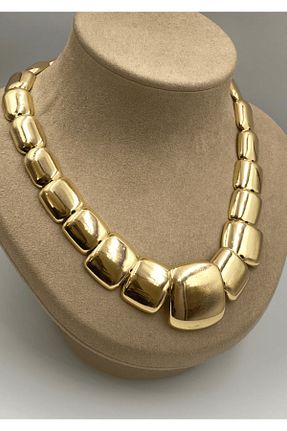 گردنبند استیل ( فولاد ) طلائی زنانه استیل (فولاد) Vanessam Butik - کد 897196062