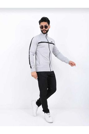 ست بالاتنه و پائین تنه طوسی مردانه بافت Tuwan - کد 896751835