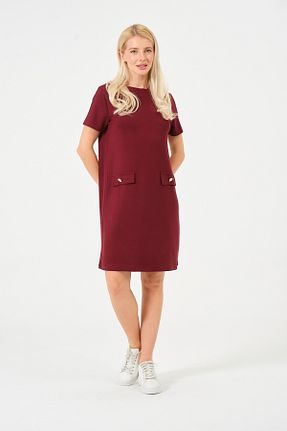 لباس زرشکی زنانه بافت Moda Palmiss - کد 897218016