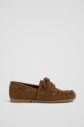 کفش کژوال قهوه ای زنانه پاشنه کوتاه (1 - 4 سانتی متر) Stradivarius - کد 887383499