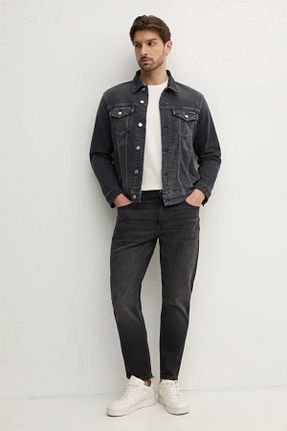 شلوار جین مشکی مردانه پاچه تنگ Calvin Klein - کد 897220023