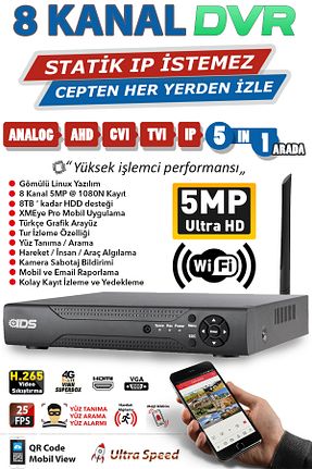 دستگاه ضبط DVR IDS - کد 68112788