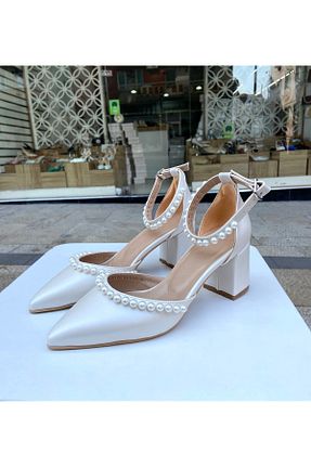 کفش مجلسی سفید زنانه چرم مصنوعی Gloriys Ayakkabı & Çanta - کد 897237266