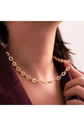 گردنبند طلا طلائی زنانه 14 عیار hakan mücevherat - کد 897974429