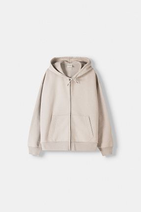 سوئیشرت طوسی مردانه ساده Bershka - کد 841201091