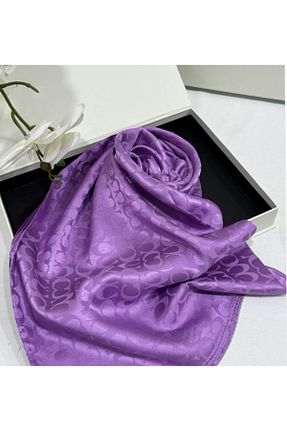 شال بنفش زنانه پنبه ای hena dressy - کد 897263066