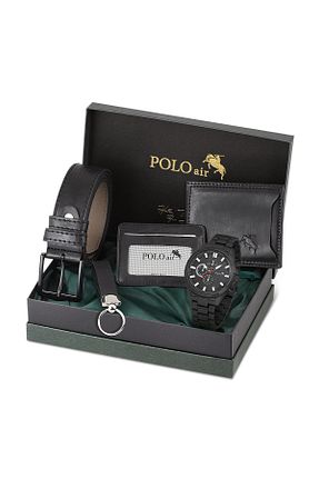 ساعت مچی مشکی مردانه 41-45 میلی متر polo air - کد 68813521