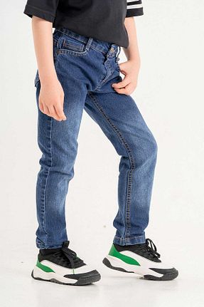 شلوار آبی بچه گانه پنبه ای Gold Class Kidswear - کد 898060221