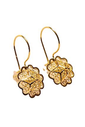 گوشواره طلا زرد زنانه 14 عیار Hakan Güler Kuyumculuk - کد 897348538