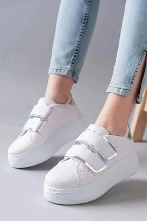 کفش اسنیکر رنگی زنانه چسبی simethrift - کد 897306947