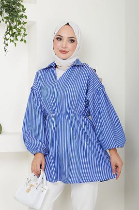 پیراهن حجاب سرمه ای زنانه Relaxed Eliva - کد 846251993