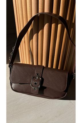 کیف دوشی قهوه ای زنانه چرم مصنوعی Cosy Bag - کد 818674080