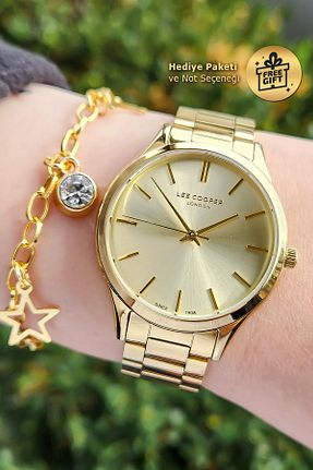 ساعت مچی طلائی زنانه 31-35 میلی متر Lee Cooper - کد 68069371