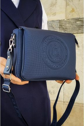 کیف دوشی سرمه ای زنانه چرم مصنوعی Just Polo - کد 897385328